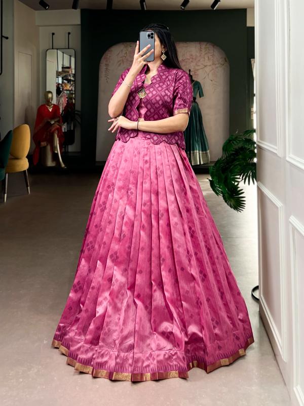 NNK 1110 LPI Jacquard Silk Bridal lehenga choli suppliers - wholesale export